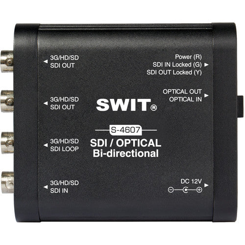 SWIT Convertidor portátil bidireccional SDI a fibra óptica