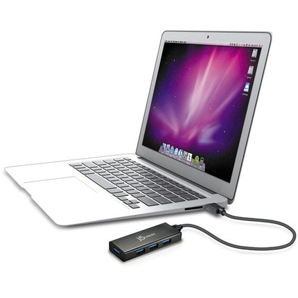 j5create JUH340 Hub USB 3.1 Gen 1 4 Puertos USB 3.0 Compacto Aluminio