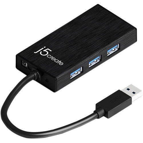 j5create Hub Adaptador USB 3 Puertos USB 3.0 Ethernet Gigabit 5 Gb/s