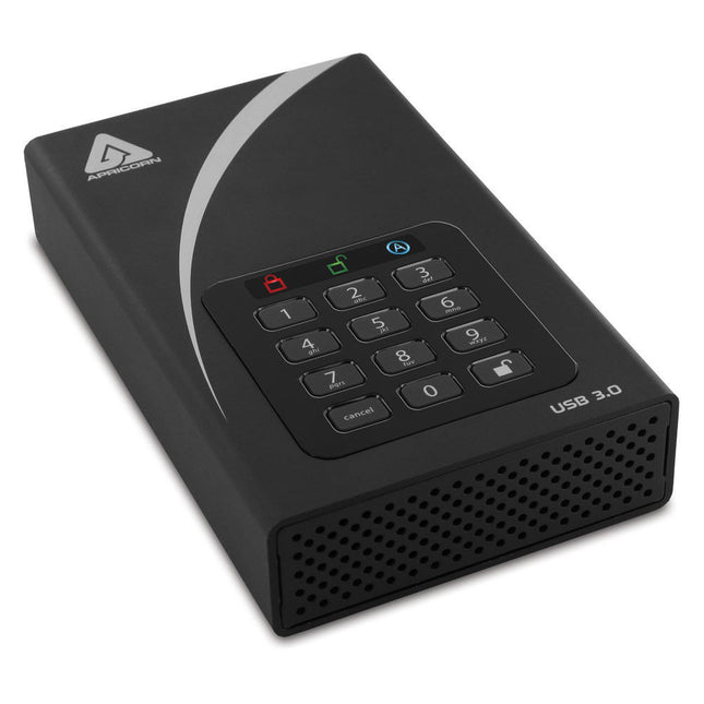 Apricorn 8TB Aegis Padlock DT Disco Externo de Escritorio USB 3.0 con Encriptación AES 256-Bit