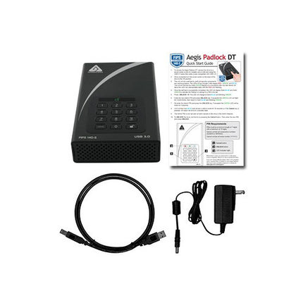 Apricorn 8TB Aegis Padlock DT Disco Duro Externo Escritorio USB 3.2 Gen 1 AES 256-Bit Encriptación