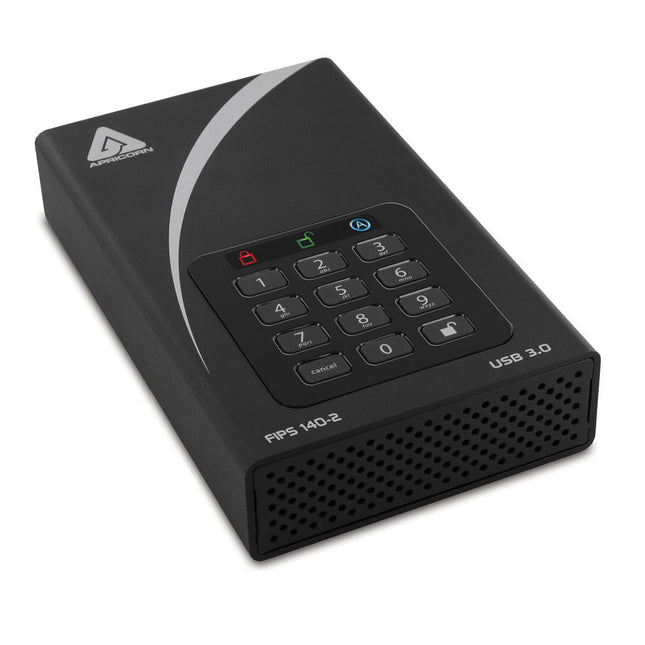 Apricorn 8TB Aegis Padlock DT Disco Duro Externo Escritorio USB 3.2 Gen 1 AES 256-Bit Encriptación
