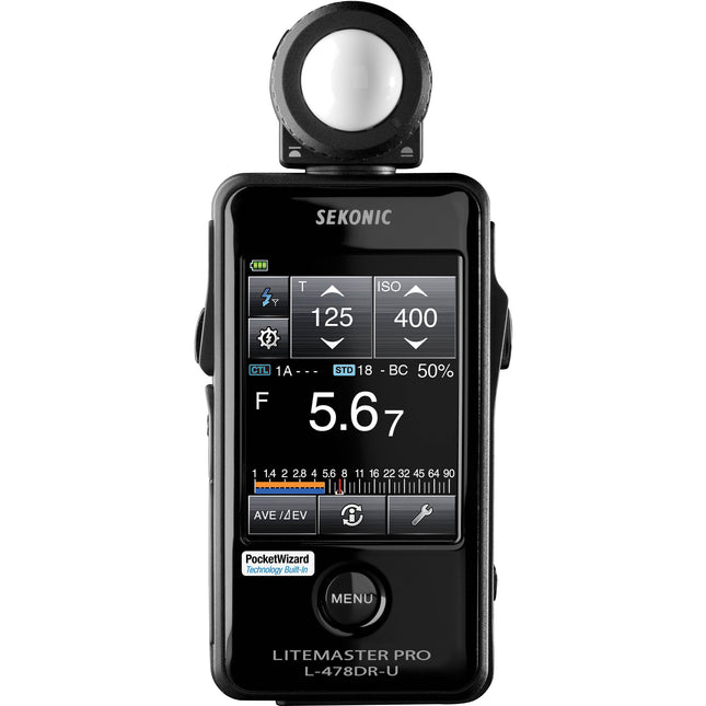 Sekonic LiteMaster Pro L-478DR-U Medidor de Luz con Pantalla Táctil 2.7 y Control de Flash