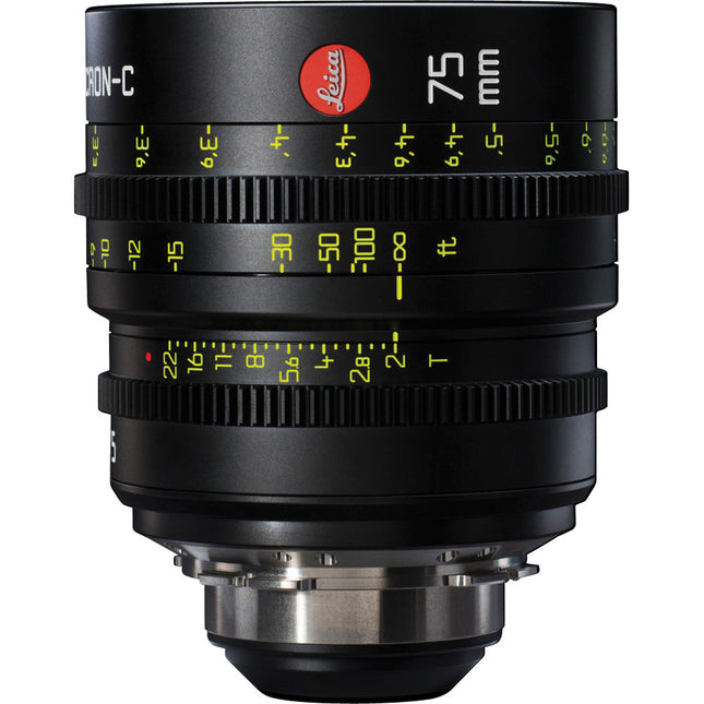 Leitz Cine 75mm T2.0 Summicron-C Lente para Montura PL con Foco 300° y Apertura T2.0-T22
