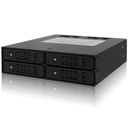Icy Dock ToughArmor Caja para 4 Discos 2.5" SAS SATA HDD SSD para Bahía 5.25" 3 Años Garantía