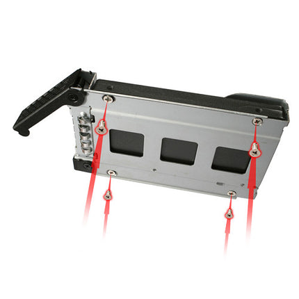 Icy Dock ToughArmor Caja para 4 Discos 2.5" SAS SATA HDD SSD para Bahía 5.25" 3 Años Garantía
