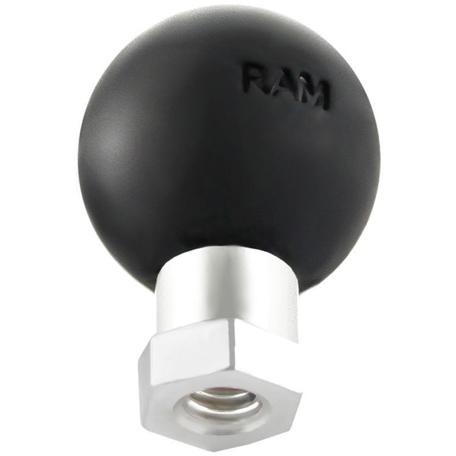 RAM Mounts 1/4"-20 Hembra Hexagonal Agujero con Bola 1" Aluminio Marino