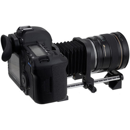 FotodioX Macro Bellows para Canon EF con extensión 1.6-5.9 pulgadas y escala en mm