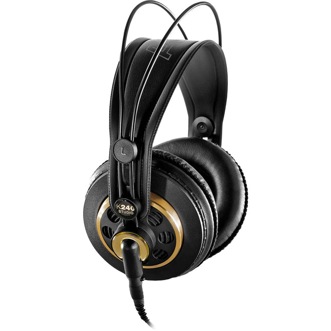 AKG K240 Studio Auriculares Profesionales Semiabiertos Circumaurales con Cable Desmontable y Adaptador 1/4"