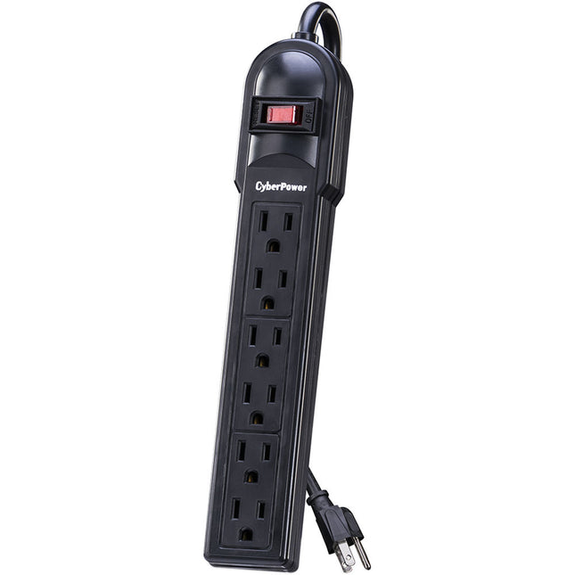 CyberPower CSB604 Protector contra Sobretensiones 6 Enchufes 4 Pies Negro