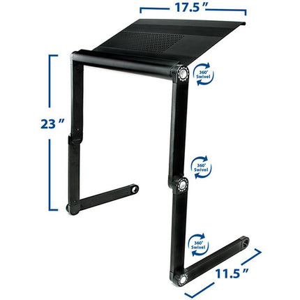 Mount-It! MI-7210 Bandeja Ventilada Ajustable para Portátil 17.5" Pivote 360°