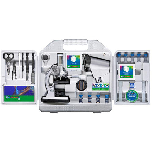 BRESSER Junior Biotar DLX 300-1200x Microscopio con proyector y objetivos 7.5x 30x