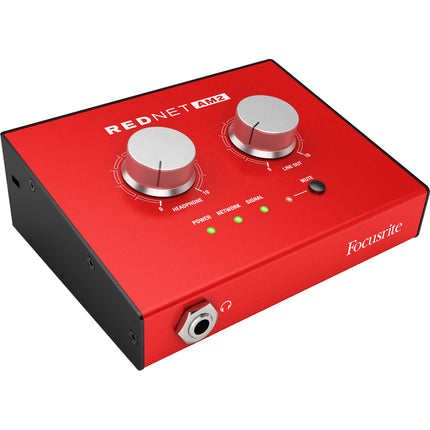 Focusrite RedNet AM2 Amplificador de Auriculares y Salida Línea Dante 44.1-96kHz 2x etherCON