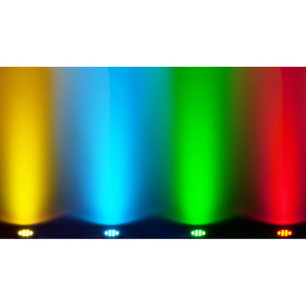 CHAUVET DJ SlimPAR Pro Q USB Luz LED RGBA de lavado 16° ángulo haz bajo perfil