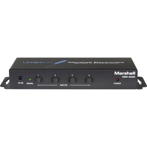 Marshall Electronics VSW-2000 con 4 Entradas SDI y Control Remoto IR