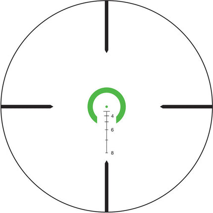 Trijicon 1-6x24 VCOG Rifle con Retícula Green Horseshoe Dot 24mm lente