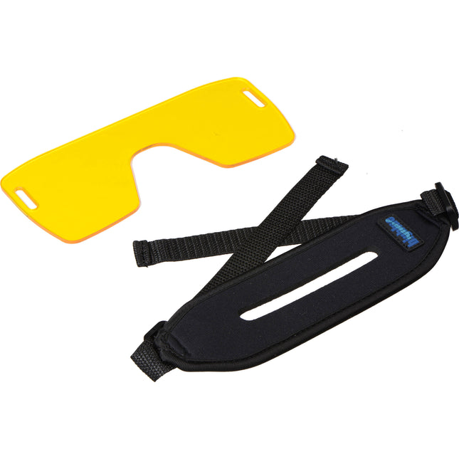 Bigblue Fluorodiving Filtro Amarillo para Máscara 18cmx7.9cm Correas Ajustables Neopreno