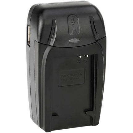 Watson Cargador Compacto AC DC con Adaptador para Baterías SLB-10A SLB-11A BN-VH105 100-240VAC USB
