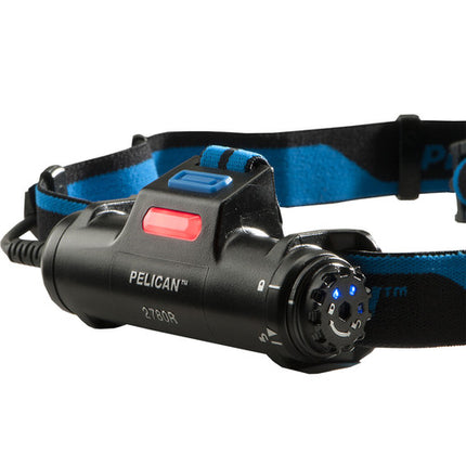 Pelican 2780R Linterna Frontal LED 558 Lúmenes Batería Recargable IPX4