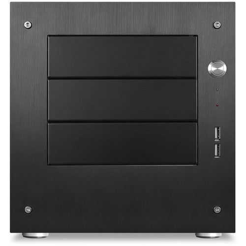 iStarUSA Torre Mini-ITX Negra 3 Bahías 5.25 con Placa Frontal