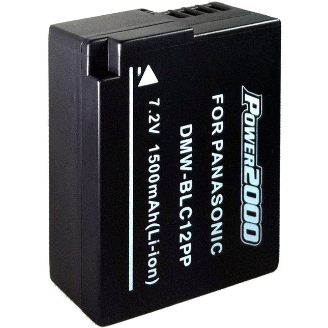 Power2000 DMW-BLC12PP Batería de Ion de Litio 7.2V 1500mAh para Panasonic