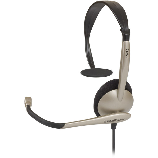Koss CS95 Auriculares Mono con Cancelación de Ruido Cable 8 Pies