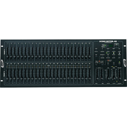 American DJ Scene Setter-48 Consola de Atenuación DMX 48 Canales 96 Chases 4200 Escenas