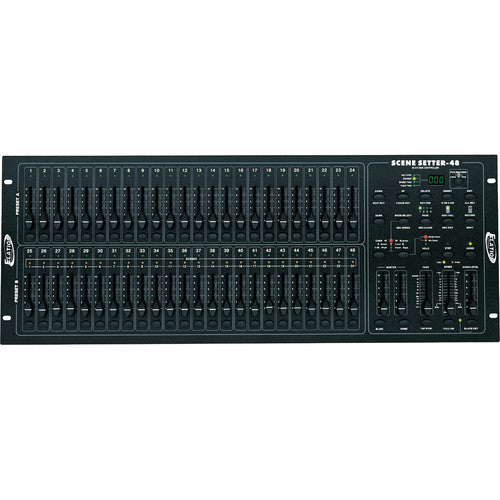 American DJ Scene Setter-48 Consola de Atenuación DMX 48 Canales 96 Chases 4200 Escenas