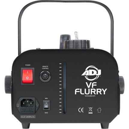 American DJ VF Flurry Máquina de Nieve 33.8 oz Tanque y Mando Cableado