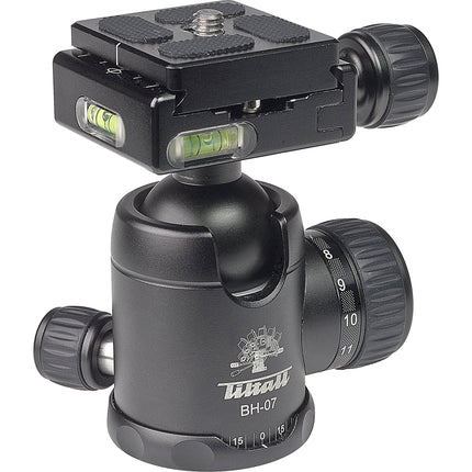 Tiltall Tripod BH-07 Cabezal Esférico Capacidad 8kg y Altura 9cm con Placa de Liberación Rápida