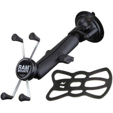 RAM Mounts Twist Lock Soporte Ventosa con X-Grip Universal para Phablet 1.75-4.5" y Base de 3.3"