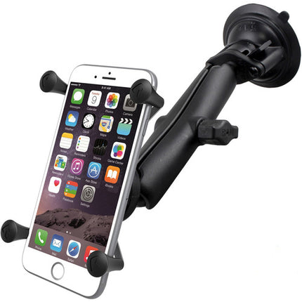RAM Mounts Twist Lock Soporte Ventosa con X-Grip Universal para Phablet 1.75-4.5" y Base de 3.3"