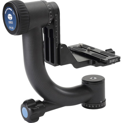 Sirui PH-20 Cabezal Gimbal Fibra de Carbono Incluye Placa de Liberación rápida