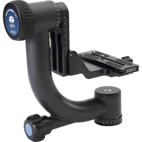 Sirui PH-20 Cabezal Gimbal Fibra de Carbono Incluye Placa de Liberación rápida