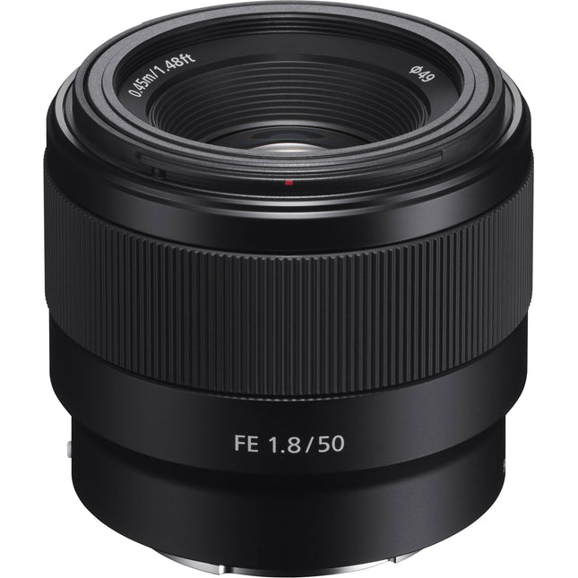 Sony FE 50mm f1 8 Objetivo Full Frame f1 8 a f22 con Motor DC y Capuchón