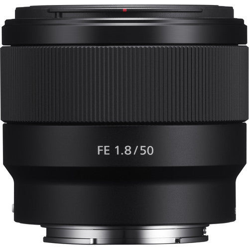 Sony FE 50mm f1 8 Objetivo Full Frame f1 8 a f22 con Motor DC y Capuchón