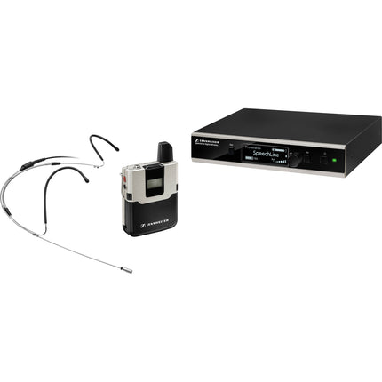 Sennheiser SpeechLine Digital Wireless Mic Inalámbrico con Batería Recargable 15h y Rackmount Kit