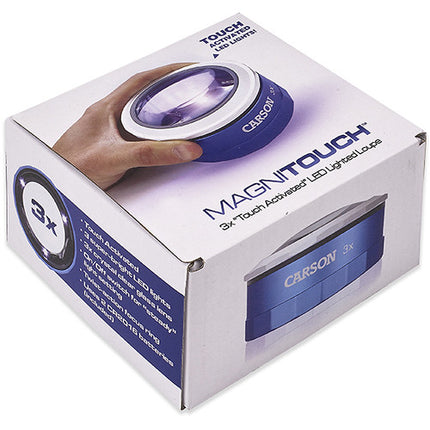 Carson MagniTouch MT-33 Lupa Táctil 3x con 3 LEDs y Zoom Ajustable