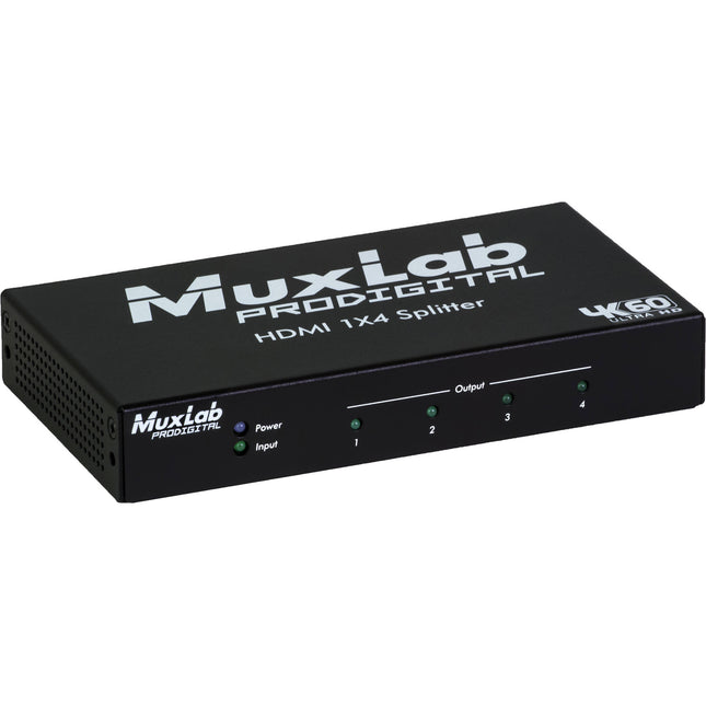 MuxLab 1x4 Splitter HDMI 4K UHD 16 Posiciones EDID Gestión