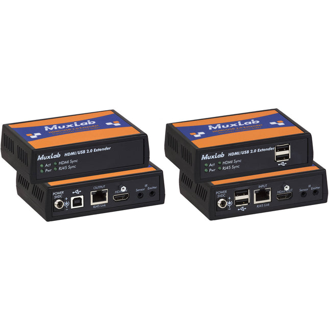MuxLab Kit Extensor HDMI USB 2.0 con Unidad Transmisora y Receptora