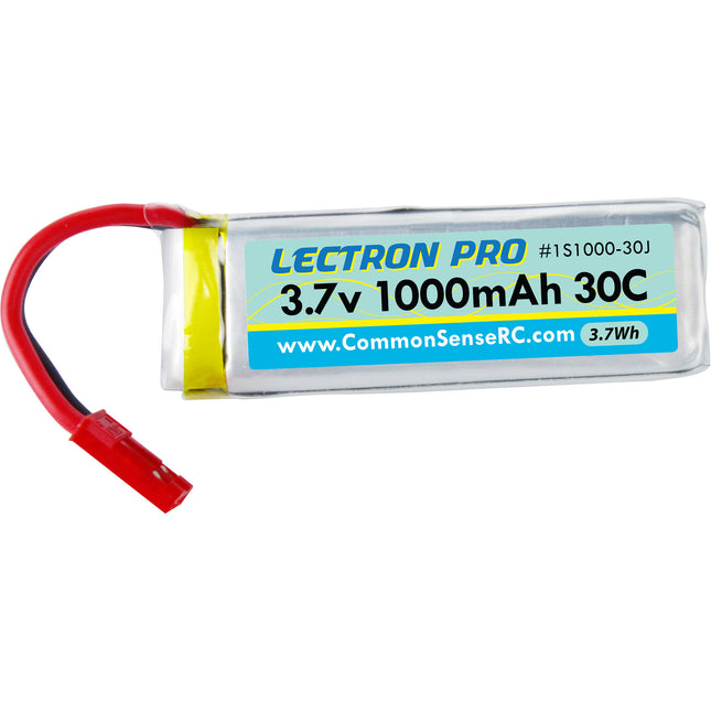 Common Sense RC Lectron Pro Batería LiPo 3.7V 1000mAh 30C para drones Dromida Vista Ominus
