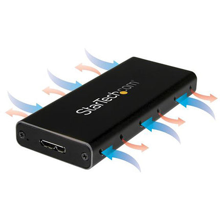StarTech M.2 SATA SSD Caja Externa Soporta 30 80mm USB 3.1 Gen 2 Bundle