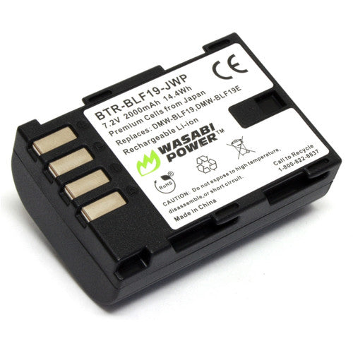 Wasabi Power BLF19 Batería Recargable de Litio para Panasonic DMW-BLF19 E