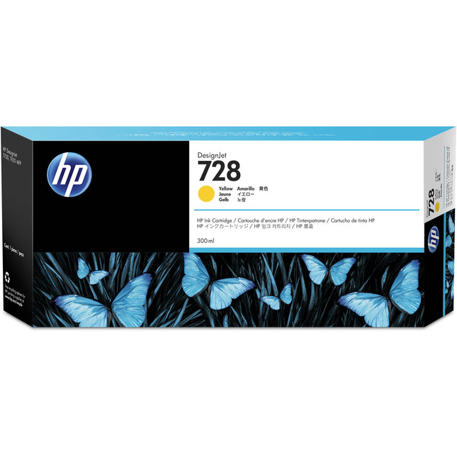 Cartucho de Tinta Amarillo HP 728 para DesignJet T730 T830 300mL