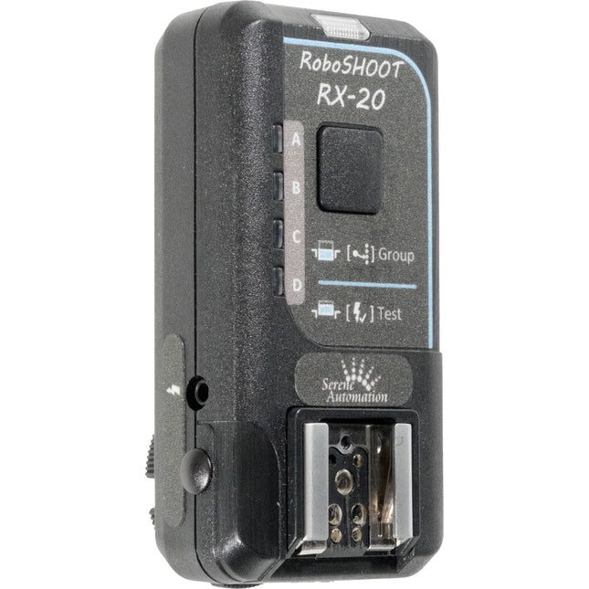 RoboSHOOT RX-20 receptor para cámaras Fujifilm X-Series con alcance 36-36 m y 4 grupos