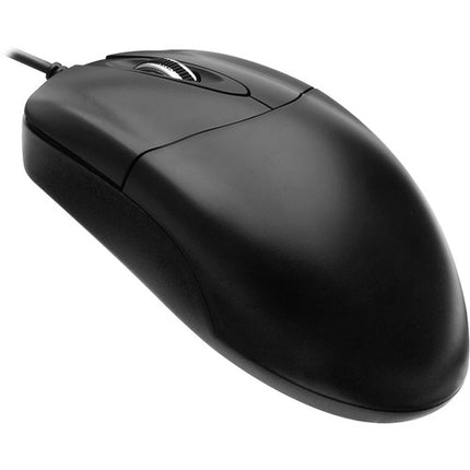 Adesso Ratón Óptico de Escritorio 3 Botones USB Negro rueda metálica