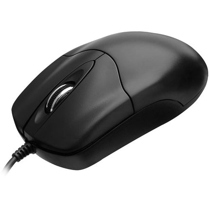 Adesso Ratón Óptico de Escritorio 3 Botones USB Negro rueda metálica