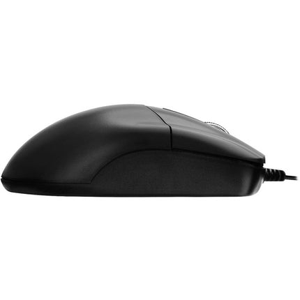 Adesso Ratón Óptico de Escritorio 3 Botones USB Negro rueda metálica