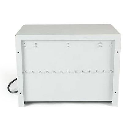 Luxor Caja de Carga para 12 Tabletas Gris con Divisores y Riel de Energía