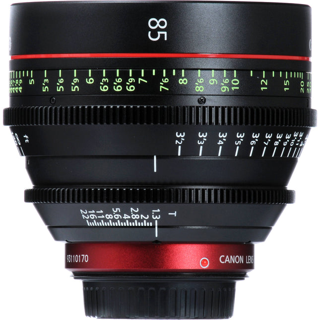 Canon CN-E 85mm T1.3 L F Montura EF Objetivo Prime Cine 4K 300º Rotación